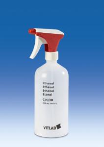 Spray bottle with imprint 'Ethanol'