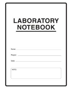 Lab notebook pages