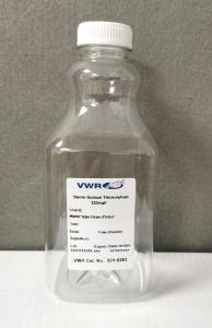 Bottle 1000 ml square pet sterile