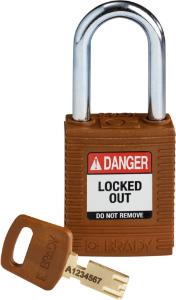 Padlock nylon brown 38ST