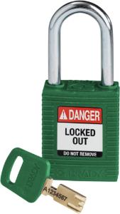 Padlock nylon green 38ST