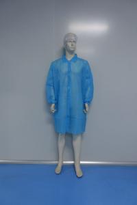 Laboratory coat, SPP, velcro, blue