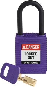 Padlock nylon purple 38PL