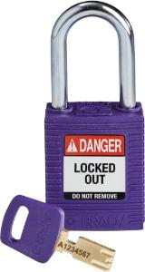 Padlock nylon purple 38ST