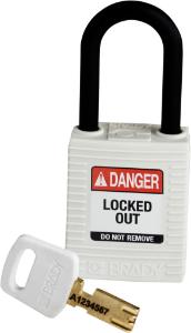 Padlock nylon white 38PL