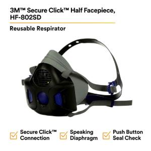 half Mask secure click hf-802sd m