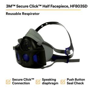 half Mask secure click hf-803sd l