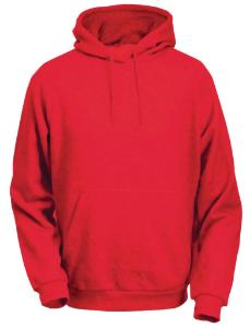 Sweatshirt with hood, red