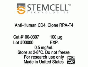 Anti-human CD4, spectrum RPA-T4, APC