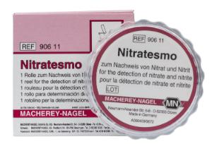 Qualitative test paper nitratesmo for nitrate: 10?mg/L NO??