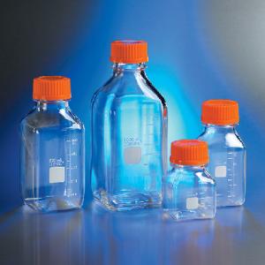 Cell culture storage bottles, square, PC, Corning®