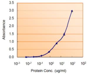 EB06667 (5 µg/ml) as the reporter with EB002006 as the capture rabbit antibody (5 µg/ml).