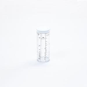 Dilution/shaker tube with lid, plastic, graduated, 100 ml