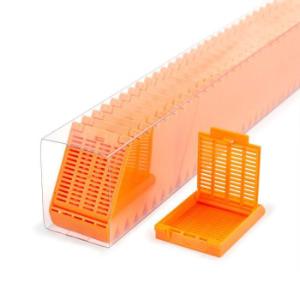 Tissue cassettes, Slimsette™, in QuickLoad™ sleeves, M509SL, orange