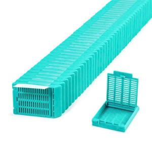 Tissue cassettes, Slimsette™, in QuickLoad™ stacks, M509T, aqua