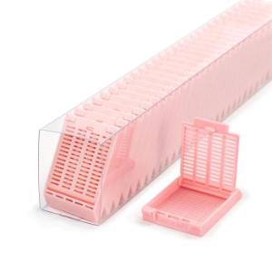 Tissue cassettes, Slimsette™, in QuickLoad™ sleeves, M509SL, pink