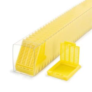 Tissue cassettes, Slimsette™, in QuickLoad™ sleeves, M509SL, yellow