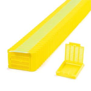 Tissue cassettes, Slimsette™, in QuickLoad™ stacks, M509T, yellow