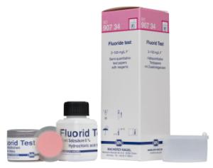 Semi-quantitative test paper fluoride test