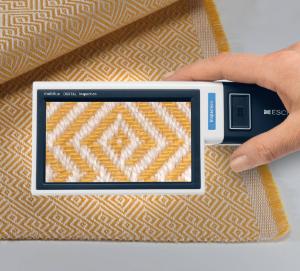 Mobilux® digital magnifier, textile application