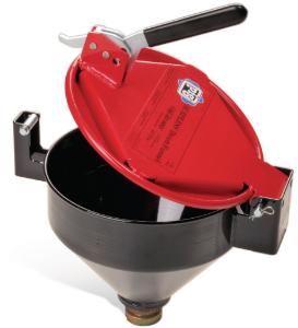 Sealable drum funnel