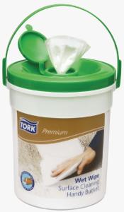 Lingettes pour le nettoyage des mains et des surfaces, présaturées, Tork