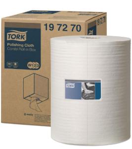 Tork polishing cloth combi roll white