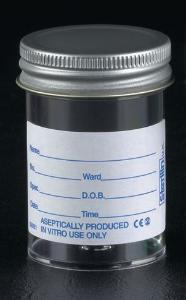 Sterilin™ Samples Containers with Screw Caps, PS, 60 to 250 ml