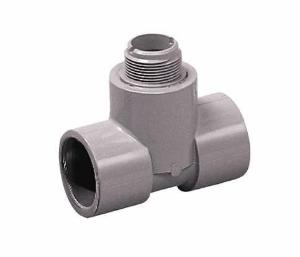 GF Signet Installation Tee Fittings, CPVC/PVC 80