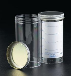 Sterilin™ Samples Containers with Screw Caps, PS, 60 to 250 ml