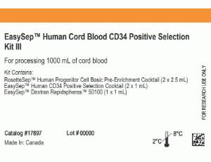 EasySep™ human cord blood CD34 positive selection kit III