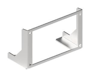 Built-in signal box display, brushed stainless steel, wall thickness