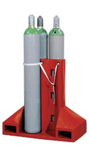 Trolley for gas cylinders