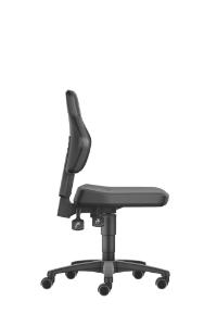 Chair economy line 2,0 PU castor, 450 - 620 mm with armrest