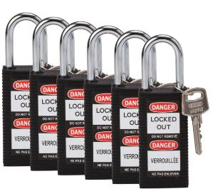 Safety padlocks, long body