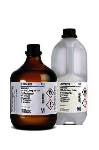 Solvents, acids and bases in HDPE bottles