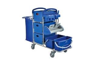 Cleaning trolley Clino®, STEC7, with multiBox and plusBox