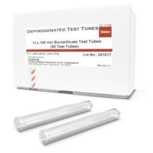 Depyrogenated dilution tubes, 13×100 mm, &#60;0,001 EU/tube, 50 tubes, borosilicate glass