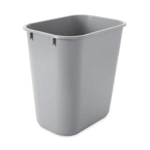 Deskside wastebasket gray