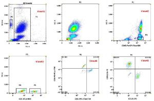 Readiuse 6 color human tbnk antibody kit dry reagent format