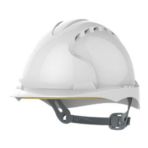 EVO® Safety Helmet, Slip Ratchet, Vented, White