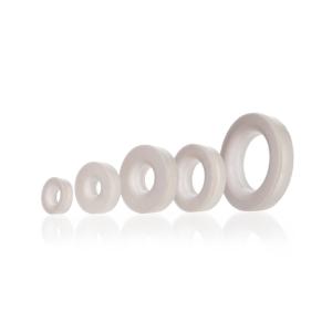 Silicone sealing rings with PTFE washer