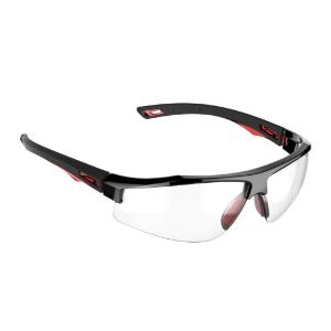 Galactus™ Clear Safety Specs, Red / Black