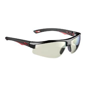 Galactus™ Anti-mist Safety Spectacle, Black / Red, Indoor Outdoor lens