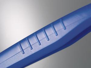 Disposable tweezer blue wide tip detail grid