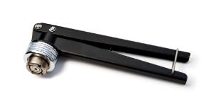 Manual decrimper, black, suitable for 20 mm crimp caps