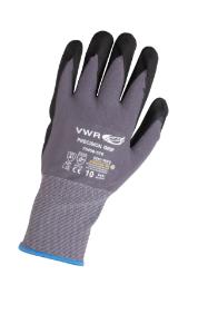 Cut protection gloves, PU coating, gray/black