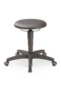 Laboratory stool,  plastic black frame