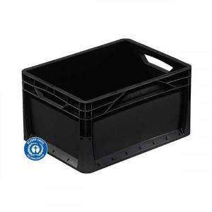 Open handle PP recycled euro container