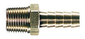 Masterflex® Adapter Fittings, Hose Barb to Male NPT Threaded, Straight, Brass, Avantor®